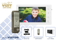 Комплект видеодомофона 705E5W, БВД VIZITOR-203CPL, WM/12V/1.5A